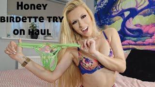 Honey Birdette try on haul - #model #lingerie #tryonhaul #honeybirdette #nylon