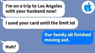 【Apple】My mom friend and my husband are cheating on me and on a trip using my credit card