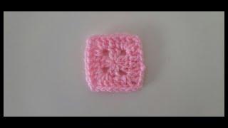 How to Make Granny Square - Mini Version - Begginners Tutorial - GS Crochet