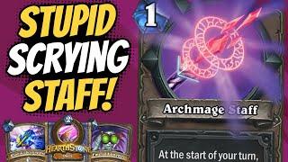 A FREE SPELL EVERY TURN?? Archmage Staff is UNDERRATED! Mozaki Spell Run! | Duels | Hearthstone