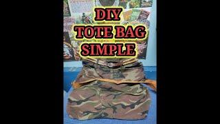 Diy tote bag simple 15 minit