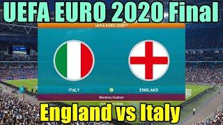 PES 2021 UEFA EURO 2020 England vs Italy Finals Gameplay 1-0