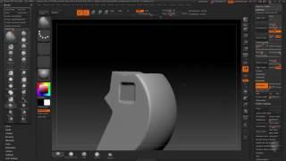 Введение в Zbrush :  Правильный модификатор для работы урок 37