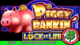 PIGGY BANKIN" SLOTS Lock It Link Getting Lucky With Mr G for the WIN!