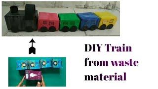 How to make train from waste material