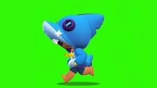 Футаж бегущего Акулы Леона в Бравл Старс I Footage running Shark Leon in Brawl Stars