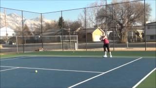 Anna Cronquist - Tennis workout for recruiting video