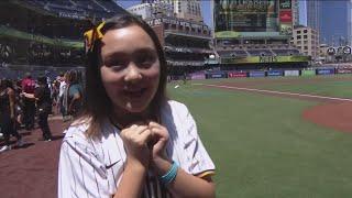 11-year old San Diego singer performs National Anthem at Padres game