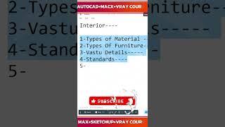 Pat 4 Live Class Interior Detailed  How To Start Interior With All Topics Watch All Parts#video#home