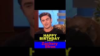 happy birthday to you|Zac Efron|birthday spell|wrestling movie|10/18| birthday ritual| #shorts