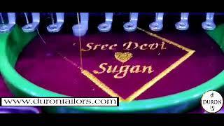 Computerized machine embroidery / Logo / Letters / pictures / Duron Tailors / Trivandrum