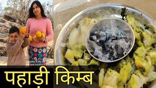 DogriQueen ने बनाया पहाड़ी किम्ब |Jammu ki famous kimb recipe |धूनी वाला किम्ब ||kimb recipe |#kimb