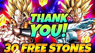 THANK YOU REWARDS 30 STONES ARE HERE!! Big Change To Content Moving Forward | DBZ Dokkan Battle