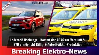 Breaking electric news: Will the ADAC come to its senses?/BYD enables cheap electric car/electric...