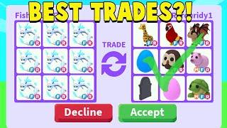 Trading 9 FROST FURY in RICH ADOPT ME SERVERS.. (BEST TRADES)