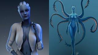 Mass Effect Asari true form and threat - are they parasites?