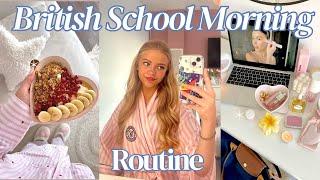 BRITISH SCHOOL MORNING ROUTINE *realistic️
