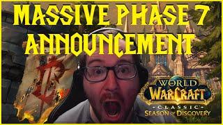 Season of Discovery: MASSIVE PHASE 7 ANNOUNCEMENT