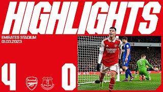 HIGHLIGHTS | Arsenal vs Everton (4-0) | Saka, Martinelli (2) and Odegaard give us all three points!