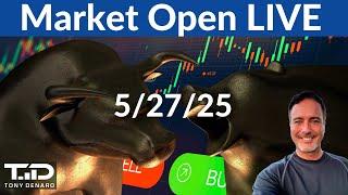 WOLF BTC GME AMC Market Open LIVE - 5/27/25, Bitcoin, Wolfspeed, AMC, GME