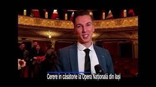 Cerere inedită în căsătorie, la ONRI. Un tânăr și-a cerut iubita de soție pe aria lui Puccini