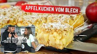 Weltbester Apfelkuchen vom Blech - so saftig und lecker / 30 Minuten Challenge / Apfelblechkuchen