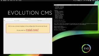 Evolution CMS install from Composer and command-line