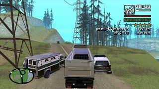 Trucking mission 4 with a 4 Star Wanted Level  - GTA San Andreas