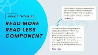 Read More / Read Less Button in React