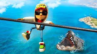 GTA 5 Jake From Subway Surfers Jumping Ragdolls [Funny Fails] #13