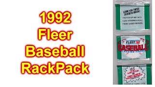 1992 Fleer Rack Pack Baseball Cards Opened