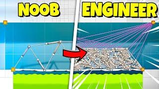 Using an actual engineering degree to play Bridge Constructor Portal...