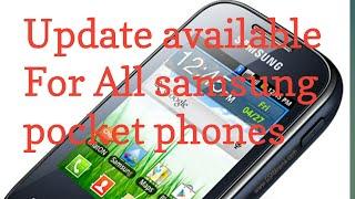 Update For All Samsung pocket Phones **NO PC NEEDED **