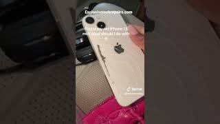 You should get it repaired with us @ Exclusivetechrepairs #brokenphone #tech #phone #brokenscreen