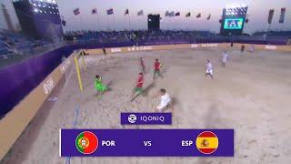  HIGHLIGHTS: Portugal  v Spain  - Always a classic beach soccer match-up, this Iberian der