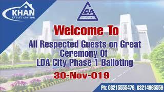 LDA City Lahore | Phase 1 #BALLOTING Updates By Khan Estate