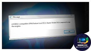 Fix D3D11 Compatibility Error FAST! | Step-by-Step Guide for Gamers & Creators