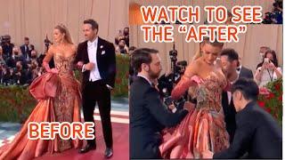 Blake lively amazing lady liberty gown transformation MET GALA 2022 | dress reveal