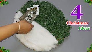 4 Christmas Decoration ideas from Ordinary Material | DIY Christmas craft idea532