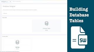 Building Database Tables on SpreadsheetWeb's No Code Platform