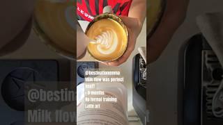 #Milk #Steaming #Latte #Art was ALMOST perfect if not for my phone blocking while recording 