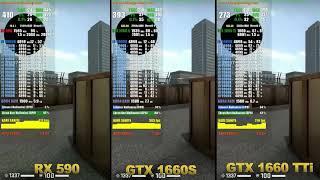 GTX 1660 Super vs GTX 1660 Ti vs RX 590 | CS:GO| 1080P 1440P 2160P HIGH SETTINGS