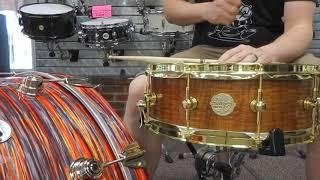 Doc Sweeney Roasted Maple snare at Explorers Percussion