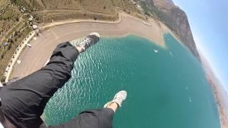 Paragliding in Chimgan Mountains, Uzbekistan