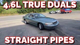 2006 Lincoln Town Car 4.6L V8 TRUE DUAL EXHAUST w/ STRAIGHT PIPES!