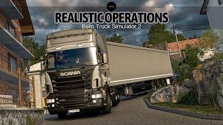 Realistic Operations-The Most Realistic Mods of Ets 2-Scania R490 V8. [Most Hidden Roads/1.50]