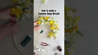 How to make a summer hoop wreath 