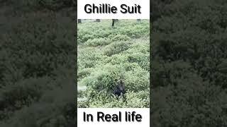 Ghillie Suit In real life  #shorts #glycongaming #pubg #viral