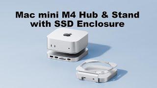 Hagibis Mac Mini M4 Hub & Stand with SSD Enclosure for NVME/SATA M.2,