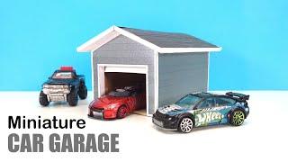 DIY Cardboard Car Garage Using Simple Ingredients